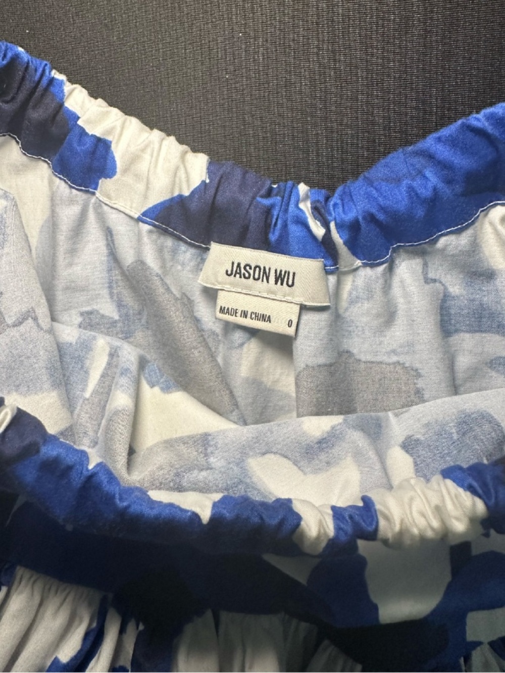 JASON WU PRINTED MINI RUFFLE SKIRT W ELASTIC BAND - Picture 7 of 13